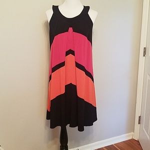 SOLD-Color block shift dress